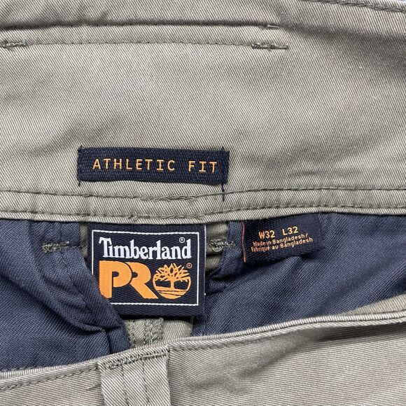 Timberland Pro Pants‎ Mens Size 32x32 Green Workwear Athletic Fit Outdoors - Picture 6 of 7